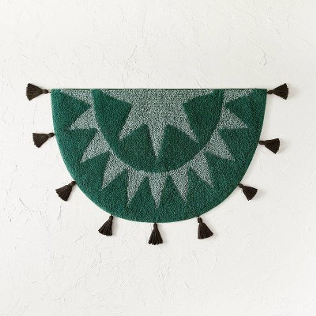 Half Moon Bath Rug in Green