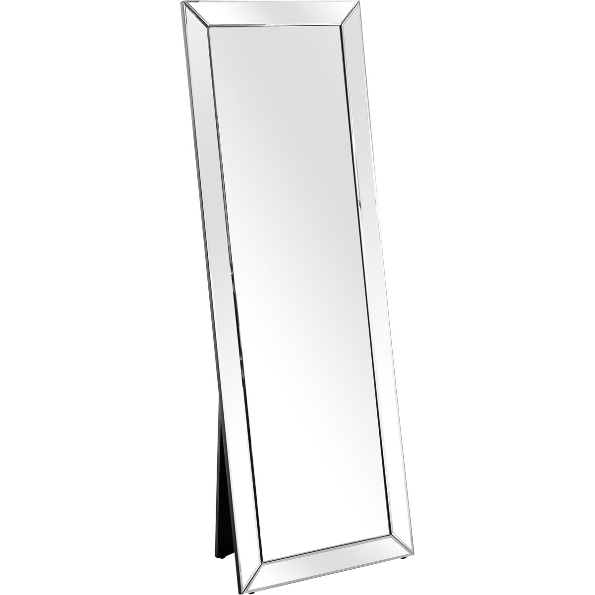 Halifax Long Beveled Edge Freestanding Mirror - Clear