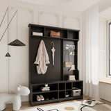 Hall Tree Entryway Bench with Shoe Bench