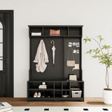 Hall Tree Entryway Bench with Shoe Bench