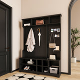 Hall Tree Entryway Bench with Shoe Bench