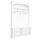 Hall Tree with Bench and Shoe Storage