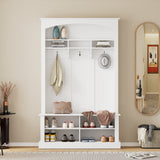 Hall Tree with Bench and Shoe Storage