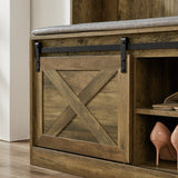 Hall Tree with Coat Rack, Bench, Drawers