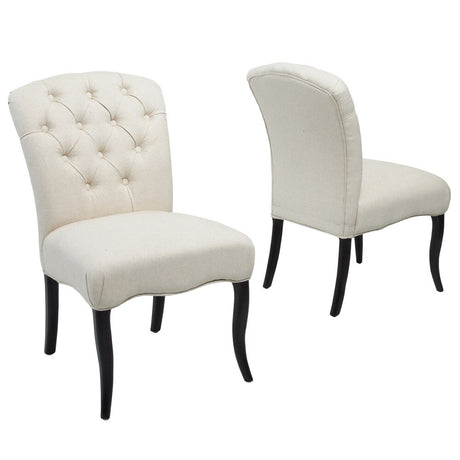 Hallie Fabric Dining Chair (Set of 2) by Christopher Knight Home