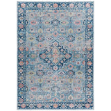 Halogen Bellis Blue/Ivory Area Rug - 5' X 7'