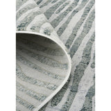 Halton Contemporary Abstract Accent Rug, Gray/Iceberg Green