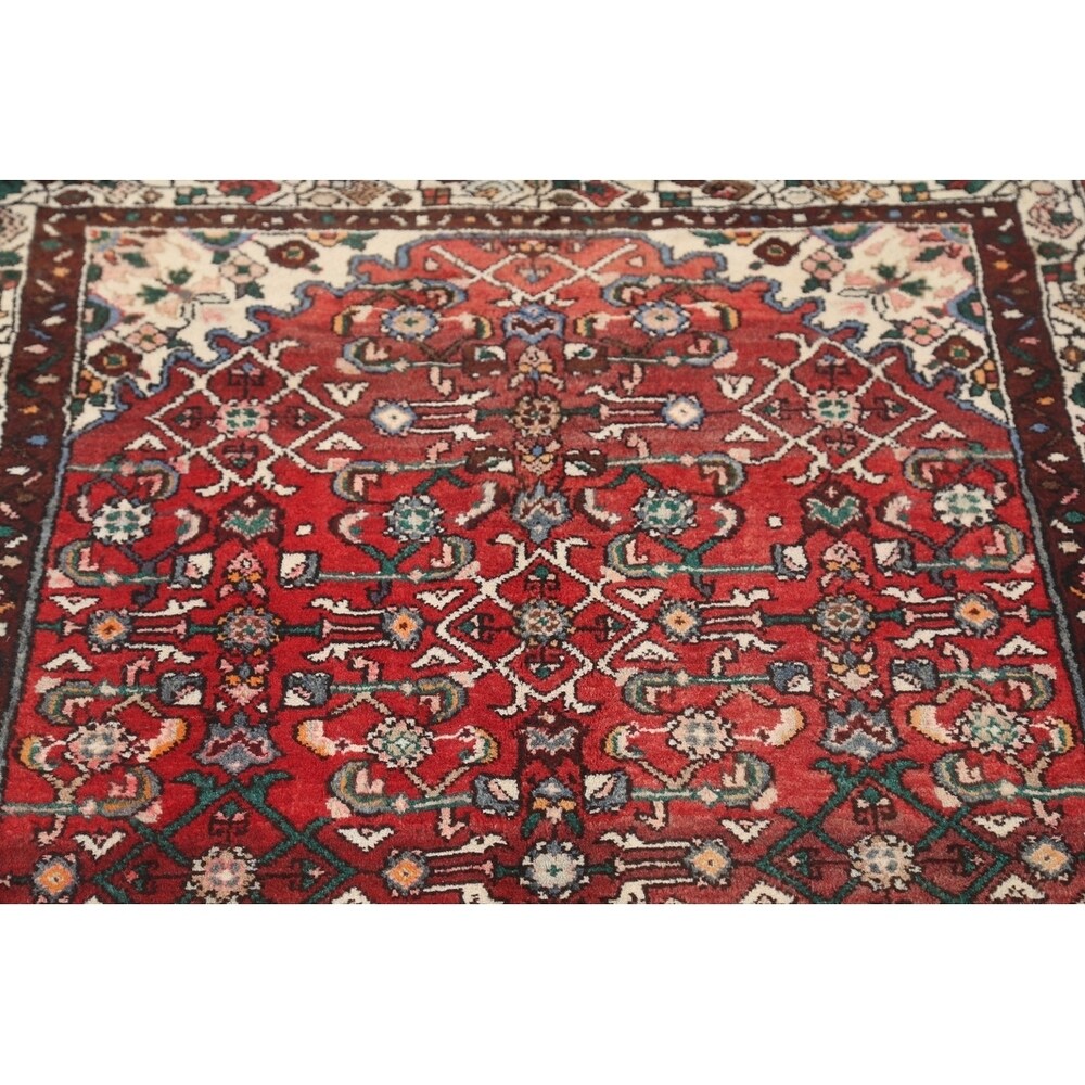 Hamadan Traditional Persian Handmade Wool Rug Tribal Carpet - 10'10" x 3'10" Runner