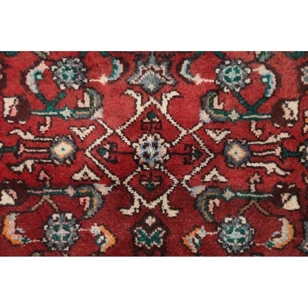 Hamadan Traditional Persian Handmade Wool Rug Tribal Carpet - 10'10" x 3'10" Runner