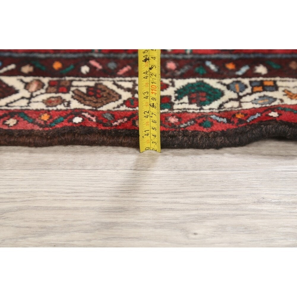 Hamadan Traditional Persian Handmade Wool Rug Tribal Carpet - 10'10" x 3'10" Runner