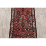 Hamadan Traditional Persian Handmade Wool Rug Tribal Carpet - 10'10" x 3'10" Runner