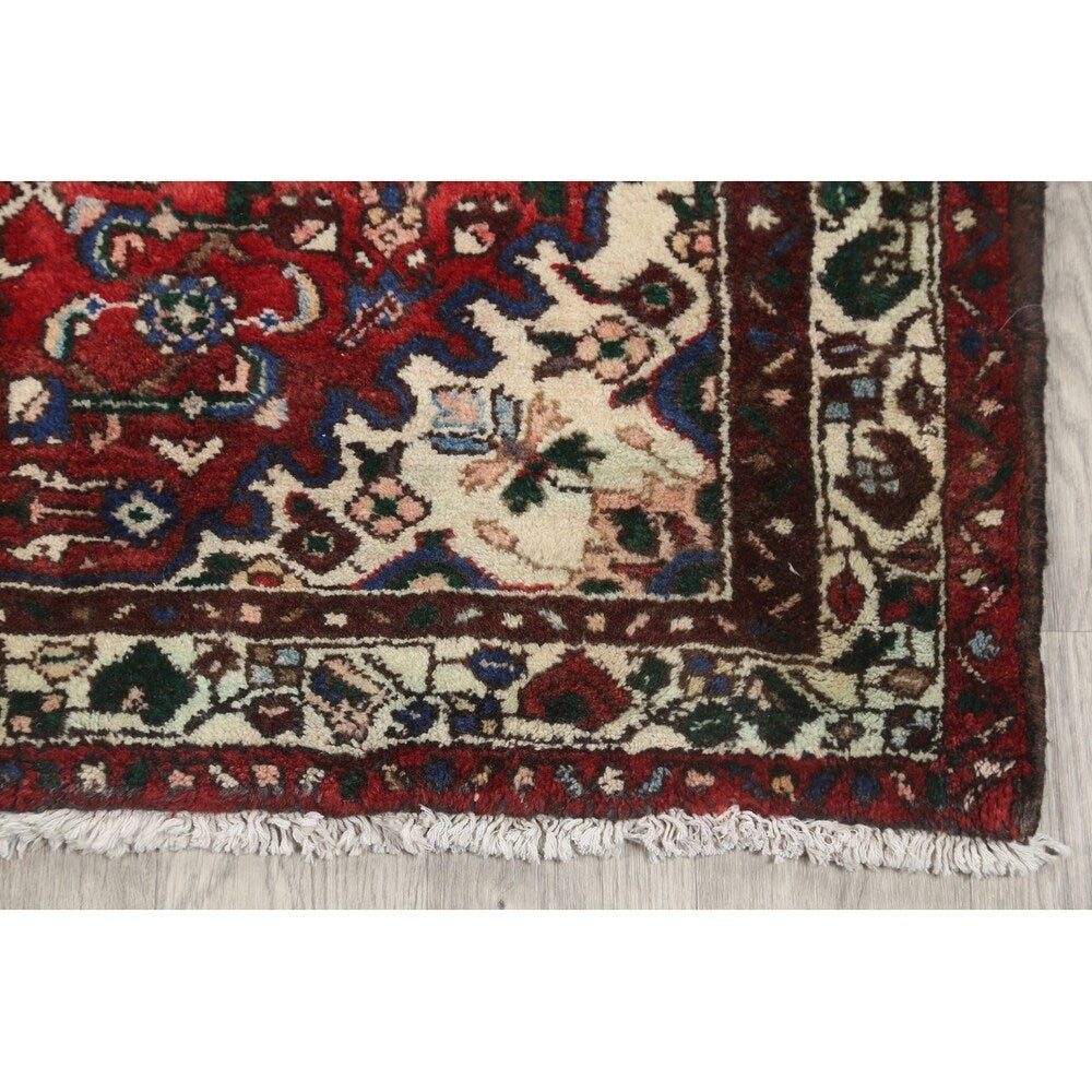 Hamadan Traditional Persian Handmade Wool Rug Tribal Carpet - 10'10" x 3'10" Runner