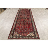 Hamadan Traditional Persian Handmade Wool Rug Tribal Carpet - 10'10" x 3'10" Runner