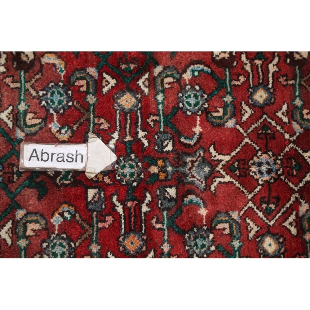 Hamadan Traditional Persian Handmade Wool Rug Tribal Carpet - 10'10" x 3'10" Runner