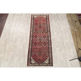 Hamadan Traditional Persian Handmade Wool Rug Tribal Carpet - 10'10" x 3'10" Runner