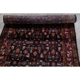 Hamedan All-Over Geometric Handmade Wool Persian Oriental Rug - 16'2" x 3'7" Runner