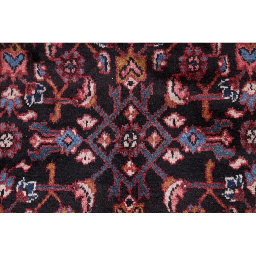 Hamedan All-Over Geometric Handmade Wool Persian Oriental Rug - 16'2" x 3'7" Runner