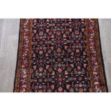 Hamedan All-Over Geometric Handmade Wool Persian Oriental Rug - 16'2" x 3'7" Runner