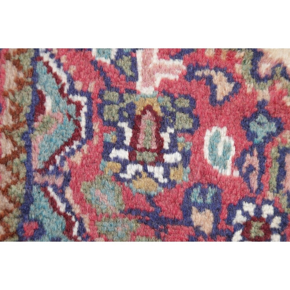 Hamedan Geometric Hand-Knotted Wool Persian Oriental Area Rug - 2'7" x 1'7"