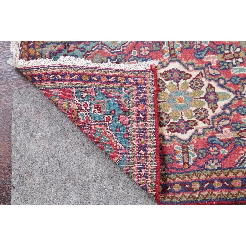 Hamedan Geometric Hand-Knotted Wool Persian Oriental Area Rug - 2'7" x 1'7"