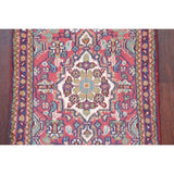 Hamedan Geometric Hand-Knotted Wool Persian Oriental Area Rug - 2'7" x 1'7"