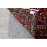 Hamedan Geometric Hand-Knotted Wool Persian Oriental Rug - 9'8" x 3'5" Runner