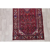 Hamedan Geometric Handmade Wool Persian Oriental Rug - 9'3" x 3'9" Runner