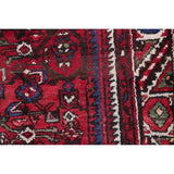 Hamedan Geometric Handmade Wool Persian Oriental Rug - 9'3" x 3'9" Runner