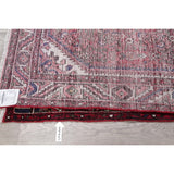 Hamedan Geometric Handmade Wool Persian Oriental Rug - 9'3" x 3'9" Runner