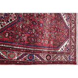 Hamedan Geometric Handmade Wool Persian Oriental Rug - 9'3" x 3'9" Runner