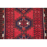 Hamedan Oriental Hand Knotted Persian Tribal Wool Area Rug - 4'9" x 3'3"