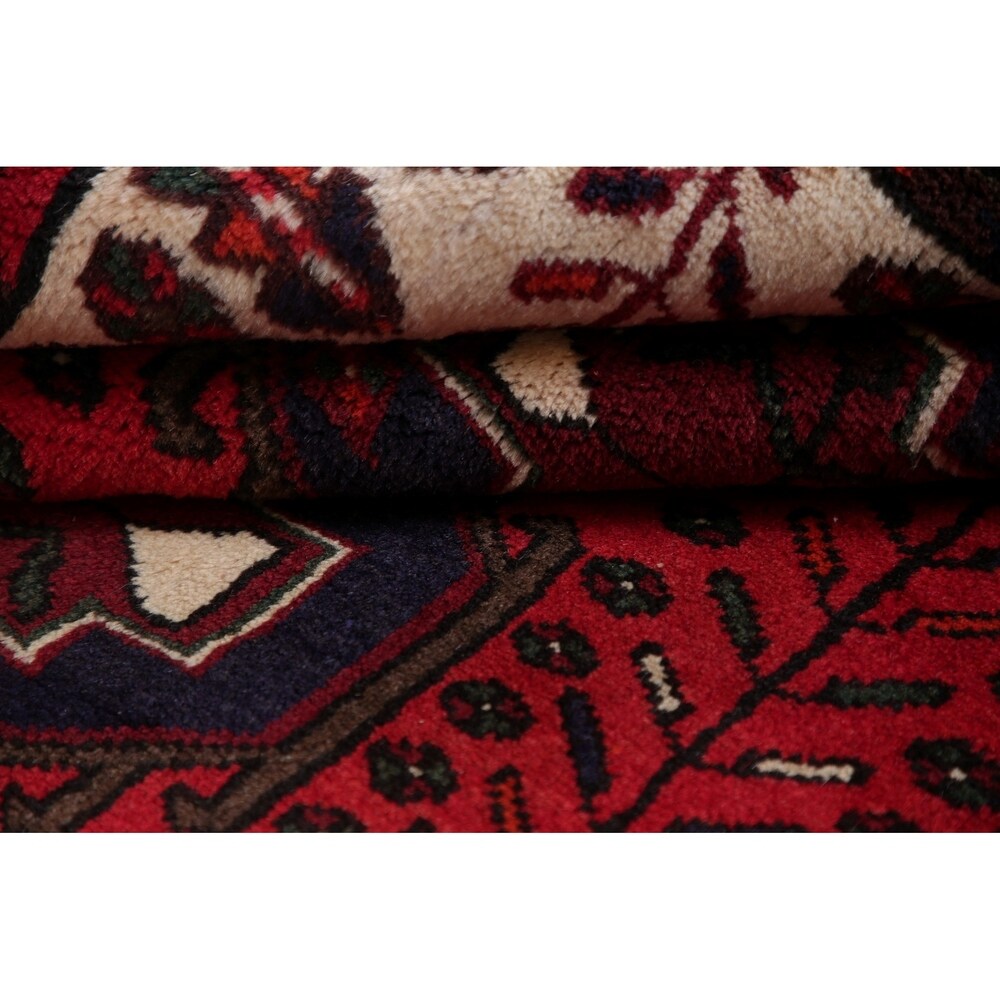 Hamedan Oriental Hand Knotted Persian Tribal Wool Area Rug - 4'9" x 3'3"