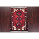 Hamedan Oriental Hand Knotted Persian Tribal Wool Area Rug - 4'9" x 3'3"