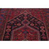 Hamedan Tribal Geometric Hand-Knotted Wool Persian Oriental Area Rug - 7'5" x 4'11"