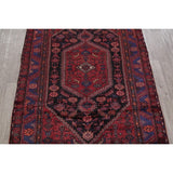 Hamedan Tribal Geometric Hand-Knotted Wool Persian Oriental Area Rug - 7'5" x 4'11"