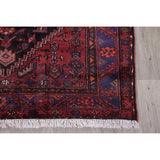 Hamedan Tribal Geometric Hand-Knotted Wool Persian Oriental Area Rug - 7'5" x 4'11"