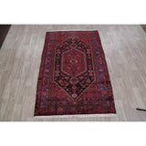 Hamedan Tribal Geometric Hand-Knotted Wool Persian Oriental Area Rug - 7'5" x 4'11"