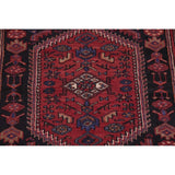 Hamedan Tribal Geometric Hand-Knotted Wool Persian Oriental Area Rug - 7'5" x 4'11"