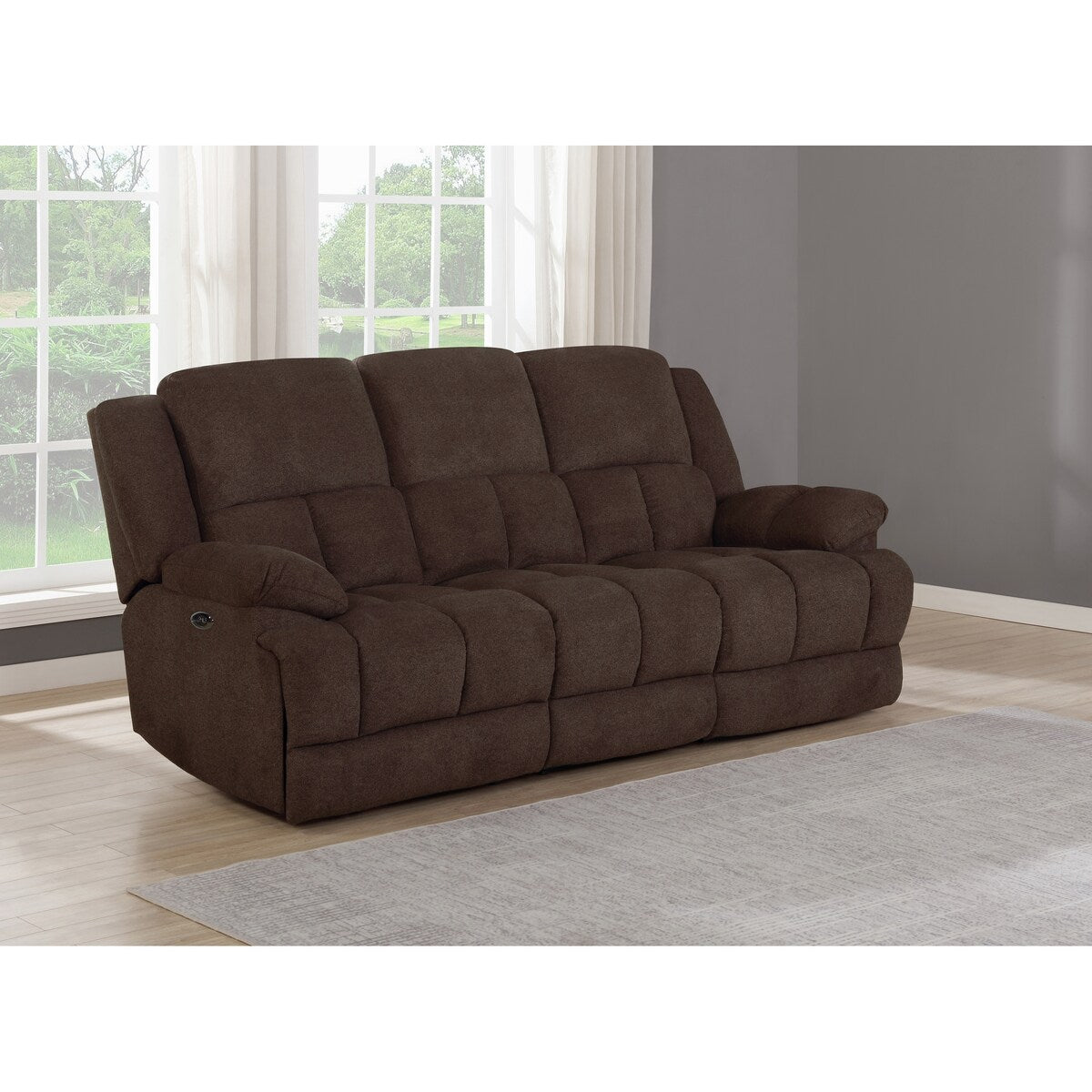 Hamenholzer Upholstered Pillow Top Arm Power Sofa