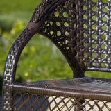Hamilton Outdoor 3-Piece Wicker Stacking Chair Chat Set by Christopher Knight Home