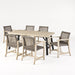 Hammersley 6 Seater Outdoor Acacia Wood and Wicker Dining Set by Christopher Knight Home