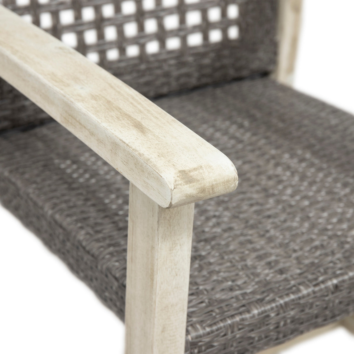 Hammersley 6 Seater Outdoor Acacia Wood and Wicker Dining Set by Christopher Knight Home