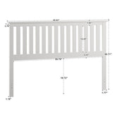 Hammersley Mission Slatted White Wood Headboard by iNSPIRE Q Classic