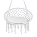 Hammock Chair Macrame Swing with Cushion and Hanging Hardware Kits