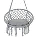 Hammock Chair Macrame Swing with Cushion and Hanging Hardware Kits