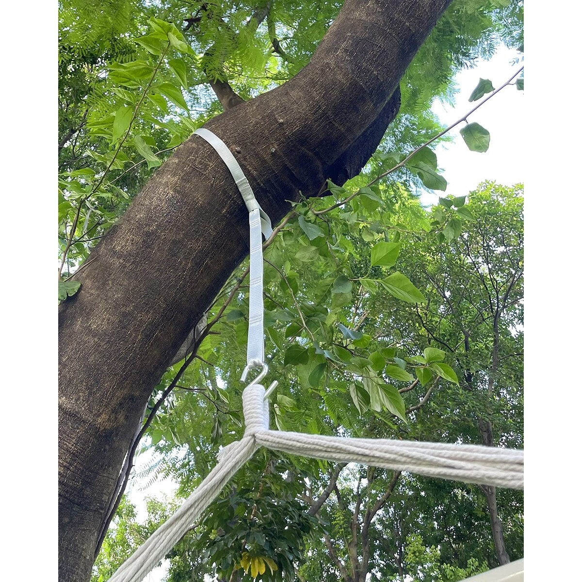 Hammock Chair Swing Indoor Hammock for Bedroom - Max 500 Lbs－Steel Spreader Bar with Anti-Slip Rings-Indoor&Outdoor