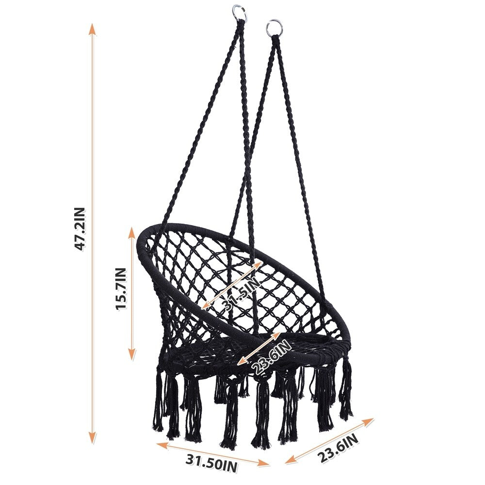 Hammock Chair with Stand Indoor or Outdoor Use Durable 300 Pound Capacity