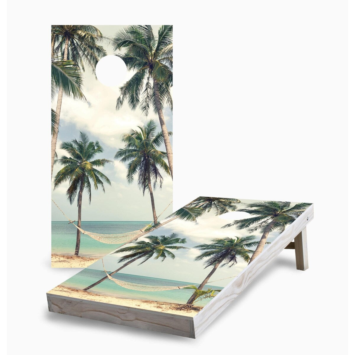 Hammock on the Beach Cornhole Boards