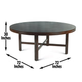 Hampton 72-inch Round Dining Table with Optional Lazy Susan by Greyson Living