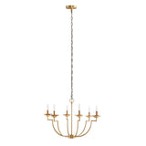 Madison Park Signature Savor Gold 6-Light Traditional Candelabra Styled Chandelier